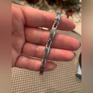 Platinum Nikken Cross Link bracelet